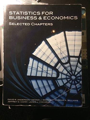Statistics For Business & Economics Selected Chapt