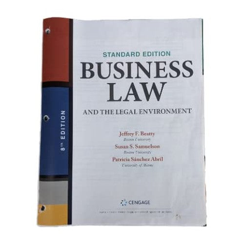 Business Law, Standard Edition (8th Edition), Loose-Leaf Version