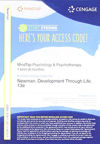 Bundle: Development Through Life: A Psychosocial Approach, Loose-Leaf Version, 13th + Mindtap Psychology, 1 Term (6 Months) Printed Access Card