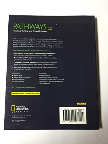 Pathways: Reading, Writing, and Critical Thinking 1: Student Book/Online Workbook