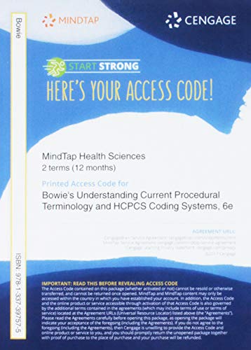 Bundle: Understanding Current Procedural Terminology and HCPCS Coding Systems, 6th + Mindtap Medical Insurance & Coding, 2 Terms (12 Months) Printed Access Card
