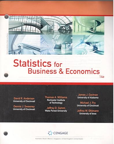 Statistics for Business & Economics, Loose-leaf Version