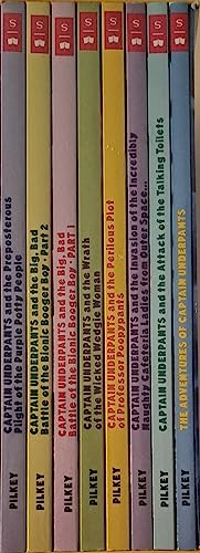 The Captain Underpants Collection Boxed Set, Eight Epic Novels with Bonus Bookmark