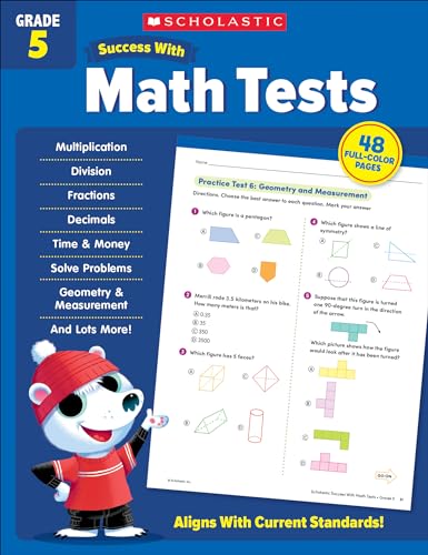 Scholastic Success with Math Tests Grade 5 Workbook
