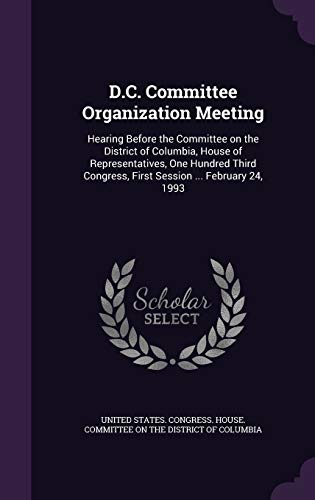 D.C. Committee Organization Meeting