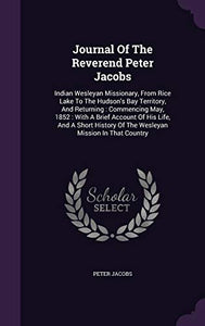 Journal Of The Reverend Peter Jacobs 