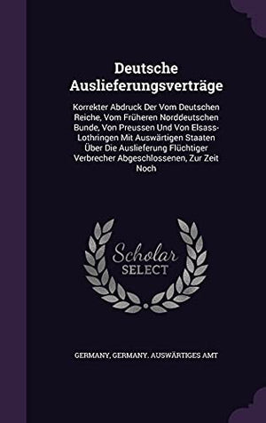 Deutsche Auslieferungsvertrage