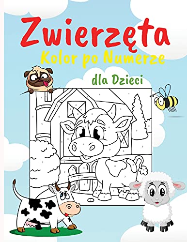 Zwierzęta Kolor po Numerze dla Dzieci