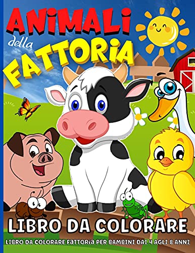 Animali Della Fattoria Libro Da Colorare
