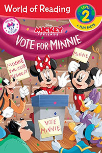 World of Reading Minnie Vote for Minnie-Level 2 Reader plus Fun Facts 