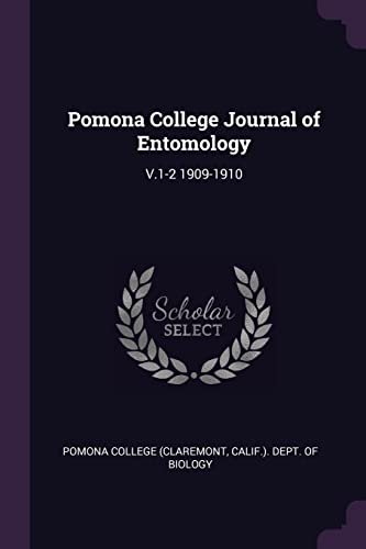 Pomona College Journal of Entomology