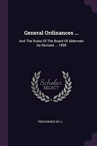 General Ordinances ...