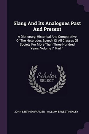 Slang And Its Analogues Past And Present