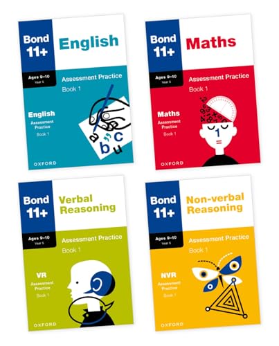 Bond 11+ Assessment Practice Papers Bundle for Age 9-10: English, Maths, Non-verbal Reasoning, Verbal Reasoning: Ready for the 2026 exam for GL Assessment & other 11 plus exams