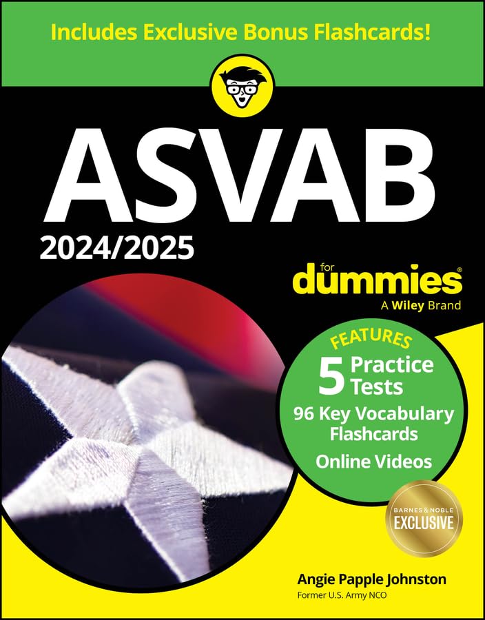 2024/2025 ASVAB For Dummies, Barnes & Noble Exclusive Edition