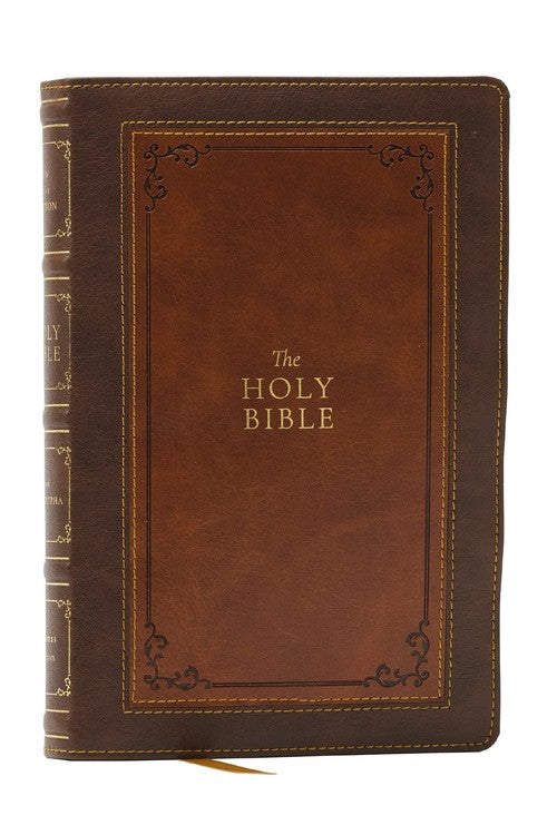 1611 KJV with Apocrypha, Brown Leathersoft