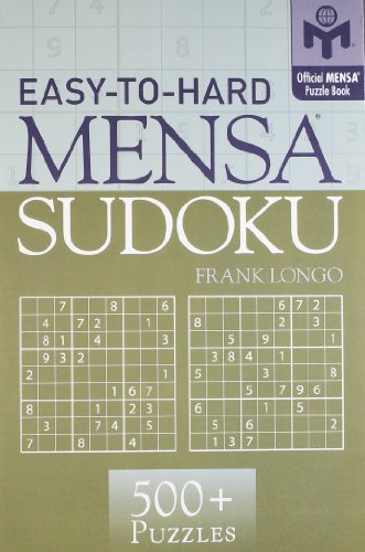 Easy-to-Hard Mensa(r) Sudoku