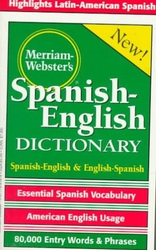 Websters SpanishEnglish Dictionary