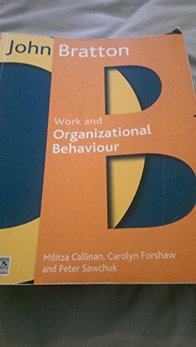 Work and Organizational Behaviour