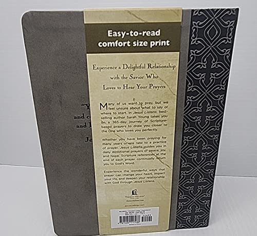 Jesus Listens 365-day Daily Devotional Prayers of Peace, Joy and Hope by Sarah Young Large Comfort Print