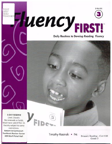 Fluency First!: Teacher Guide, Grade 3