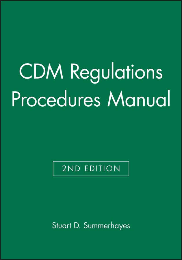 Cdm Regulations Procedures Manual
