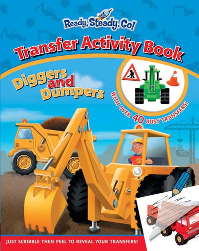 Ready Stead Go Diggers & Dumpers Transfer Activity Book