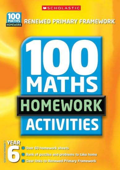 100 Maths Homework Activities for Year 6