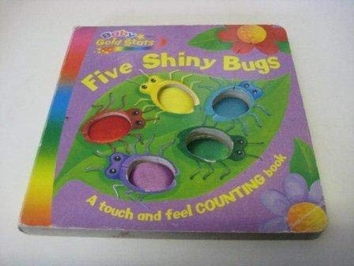 Five Shiny Bugs (Baby Gold Star Fabric)