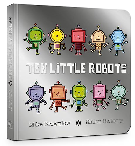 Ten Little Robots Board Book
