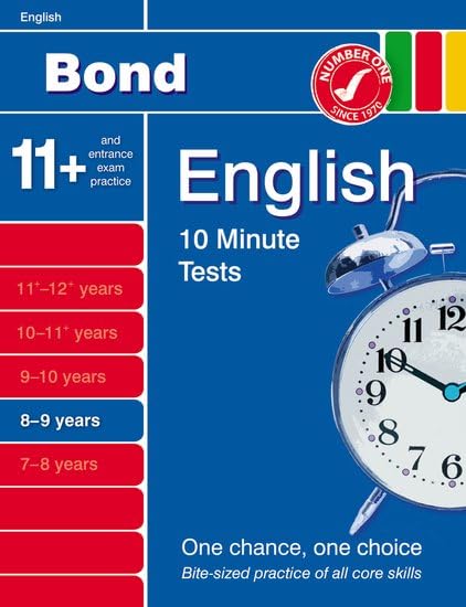 Bond 10 Minute Tests English 8-9 Years