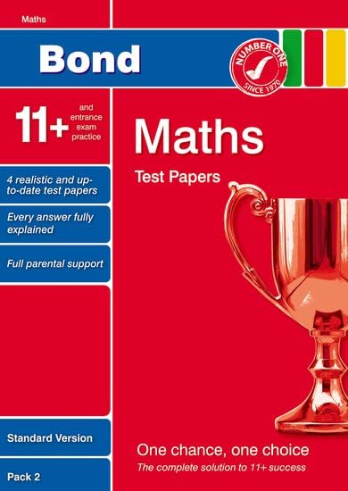 Bond 11+ Test Papers Maths Standard Pack 2