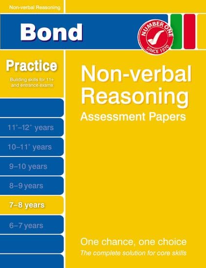 Bond Non-Verbal Reasoning Assessment Papers 7-8 Years