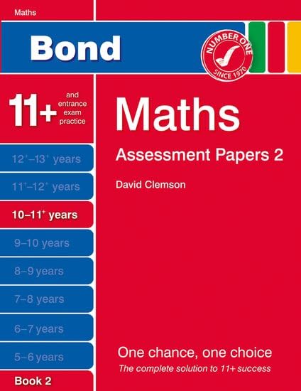 Bond Assessment Papers Maths 10-11+ Yrs Book 2