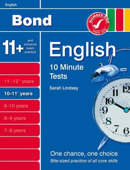Bond 10 Minute Tests English: 10-11 Years
