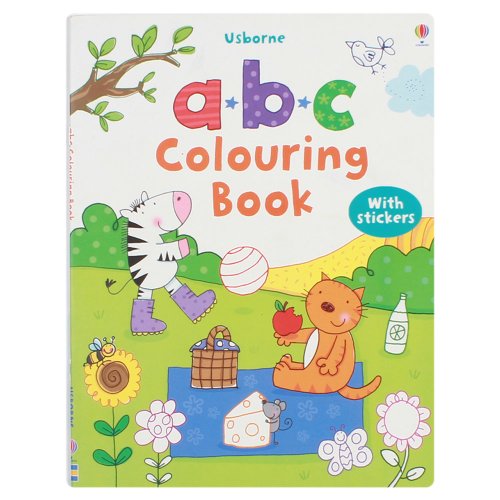 First Colouring Book ABC + Stickers