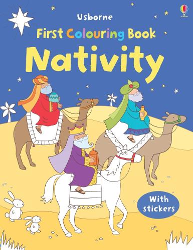 First Colouring Book Nativity + stickers