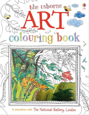 Art colouring Book with stickers