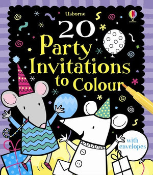 20 Party Invitations to Colour