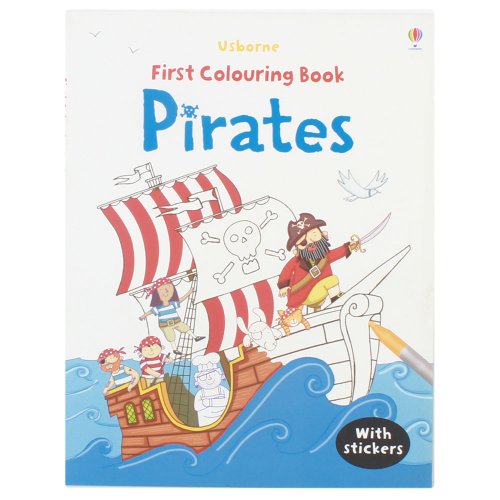First Colouring Book Pirates + stickers