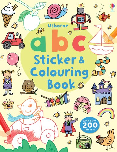ABC Sticker and Colouring book