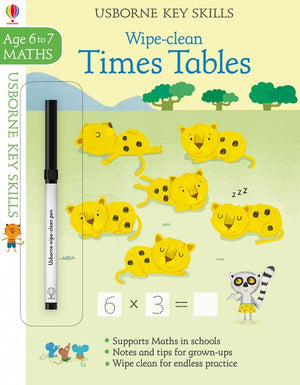 Wipe-clean Times Tables 6-7