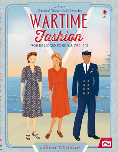 Historical Sticker Dolly Dressing Wartime Fashion
