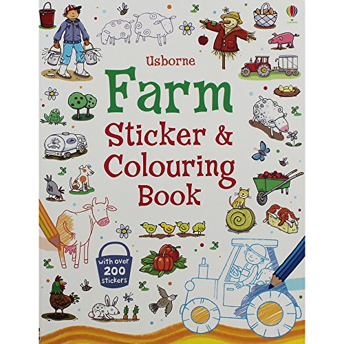 Farm Sticker and Colouring Book