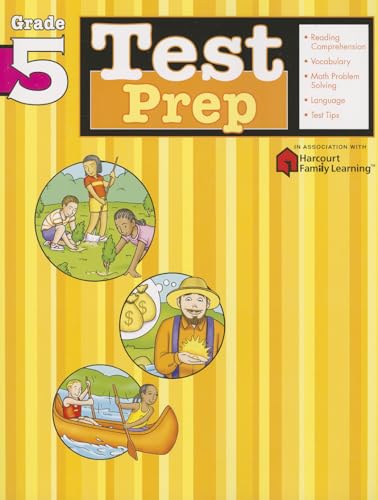 Test Prep: Grade 5 (Flash Kids Harcourt Family Learning)