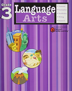 Language Arts: Grade 3 (Flash Kids Harcourt Family Learning) 
