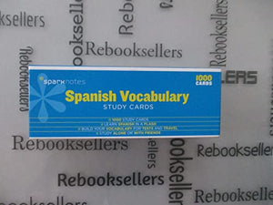 Spanish Vocabulary SparkNotes Study Cards 