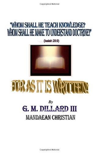 For As It Is Written