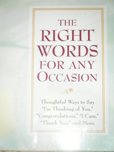 The Right Words for Any Occasion