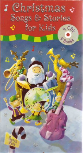 Christmas Songs & Stories for Kids (4 CDs and 4 Books)
